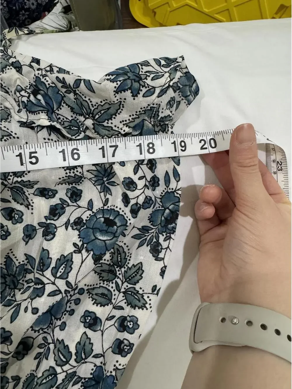 Matilda Jane Good Hart Maisie Floral Ruffle Midi Dress Large Blue White - Picture 7 of 9